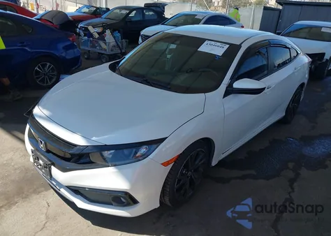2020 Honda Civic Sport z USA, uszkodzony, nr VIN 2HGFC2F8XLH501179